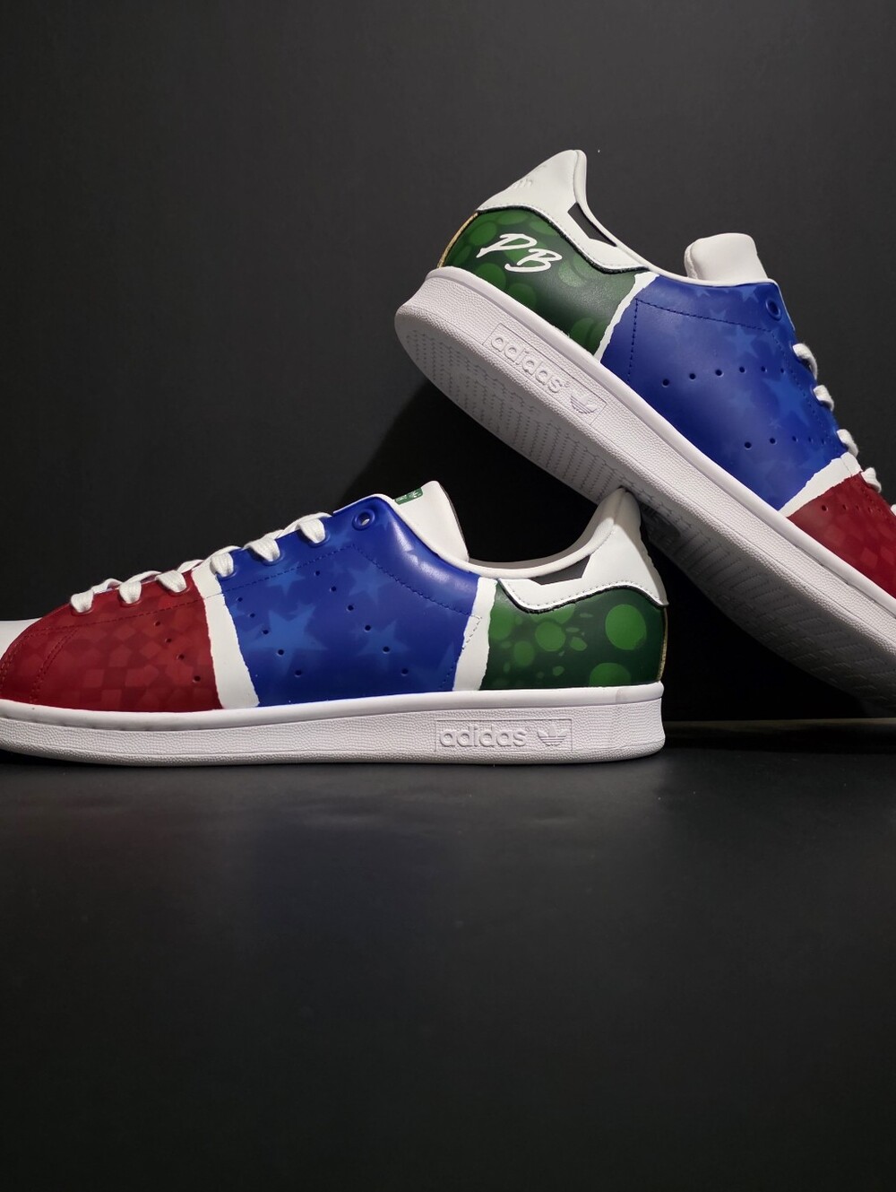 NWOB Adidas Stan Smith Mens Custom Hand Painted '26 Fifa World Cup Shoes Size 13